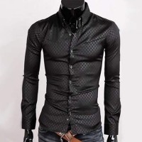 Chemise Homme Stylish Classic Slim fit Imprime Business Fashion Men